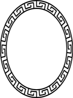 resized border, oval