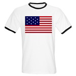 Star Spangled Banner Ringer T-Shirt