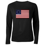 Betsy Ross Womens Long Sleeve Dark T-Shirt