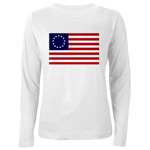 Betsy Ross Womens Long Sleeve Dark T-Shirt