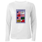 Flags of the American Revolution Womens Long Sleeve T-Shirt