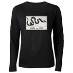 Womens Long Sleeve Dark T-Shirt