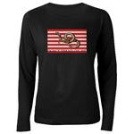 Womens Long-Sleeve Dark T-Shirt