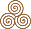 bronze triple spiral