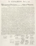 Declaration of Independence Poster