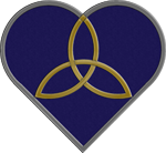 Blue Trinity Heart