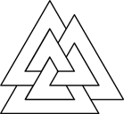 Black Closed Valknut